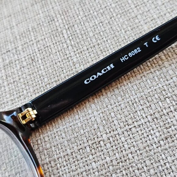 Coach Women Eyeglasses Frame HC6082 Dark Tortoise/Black 53[]17 135 Glasses - Picture 10 of 11